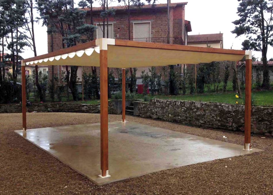 PERGOLE AUTOPORTANTI IN LEGNO